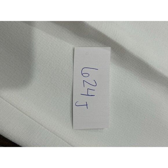 TanJay Straight Leg Ankle Pants Solid White Sz 24W Elastic Waist Minimalist NWT - Picture 8 of 9